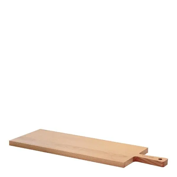 Skjærebrett m/ håndtak 60x20 cm bøk
