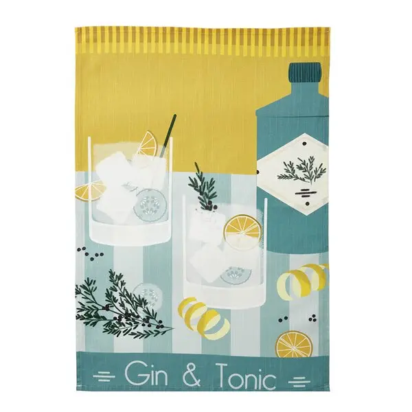 Kjøkkenhåndkle 50x75 cm Gin & Tonic