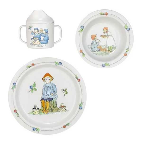 Elsa Beskow barneservise 3 deler Putte