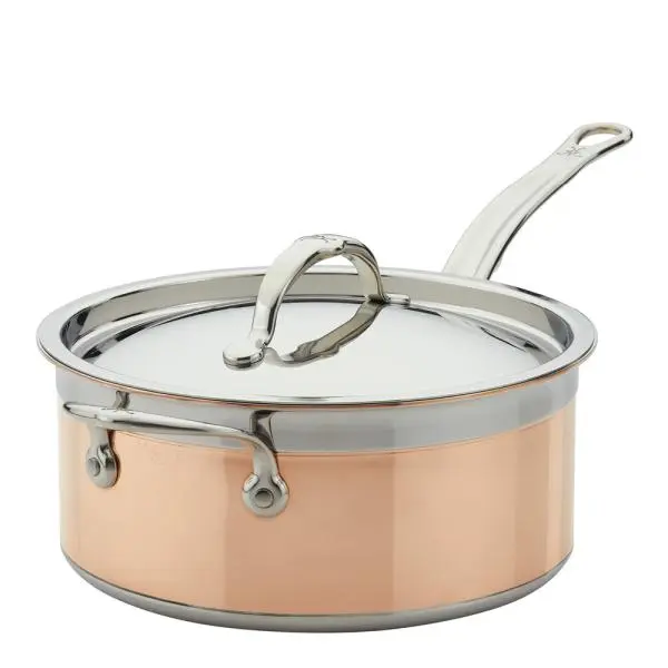 Copperbond kasserolle med lokk 3,8L kobber