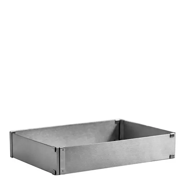 Justerbar rektangulær kakeform 18x25x5 rustfritt stål