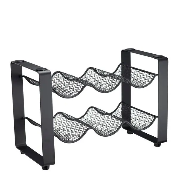 WineNest vinstativ 6 flasker svart