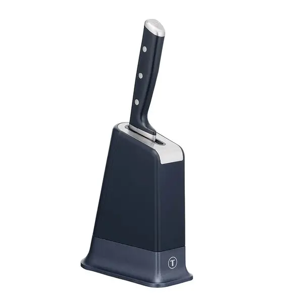 EverSharp Pro kokkekniv 16,5 cm m/knivblokk mørk blå