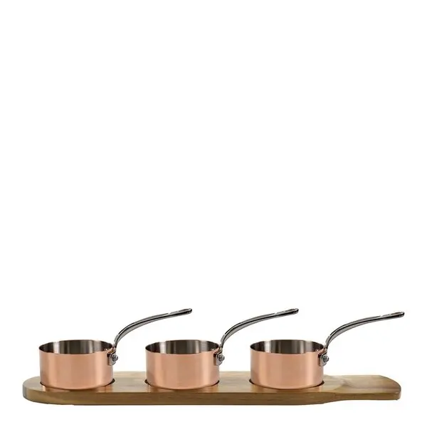 Serveware minikasserollesett 3 deler 9 cm kobber