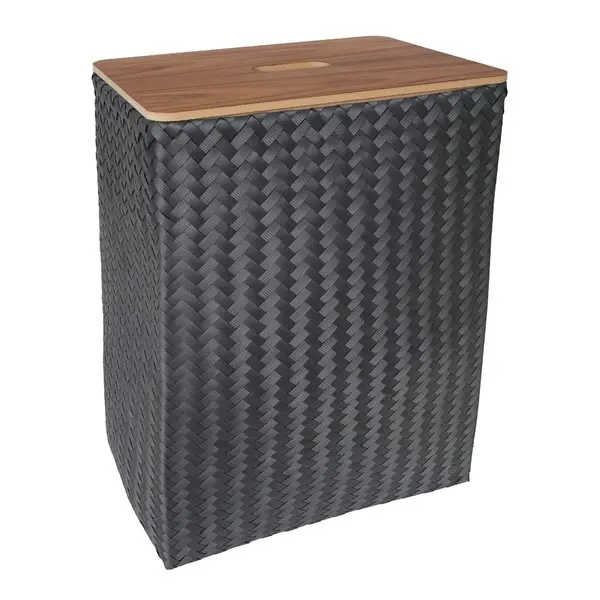 Grand superb skittentøyskurv m/lokk 44x31x60 cm dark grey
