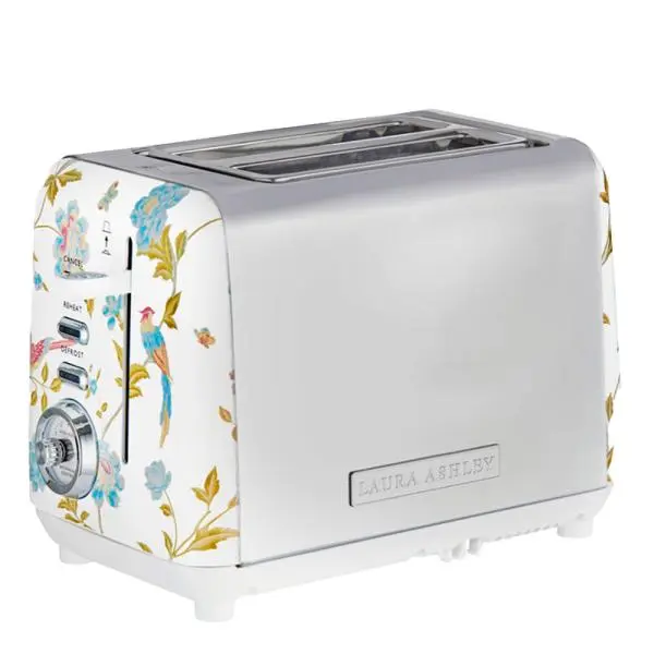 Elveden brødrister 2 skiver white/silver