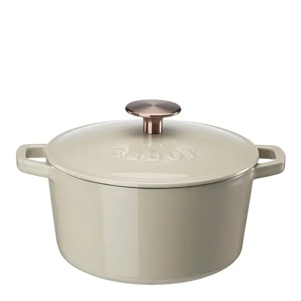 Støpejernsgryte 2L warm grey
