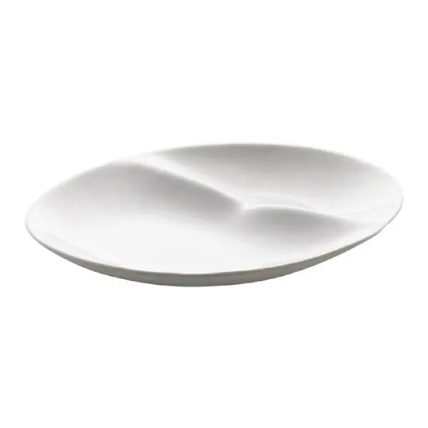 Shell desserttallerken 19,5x20,5x4 cm hvit