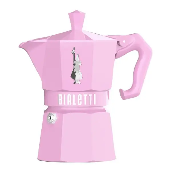 Exclusive Moka Express 3 kopper 13 cl rosa