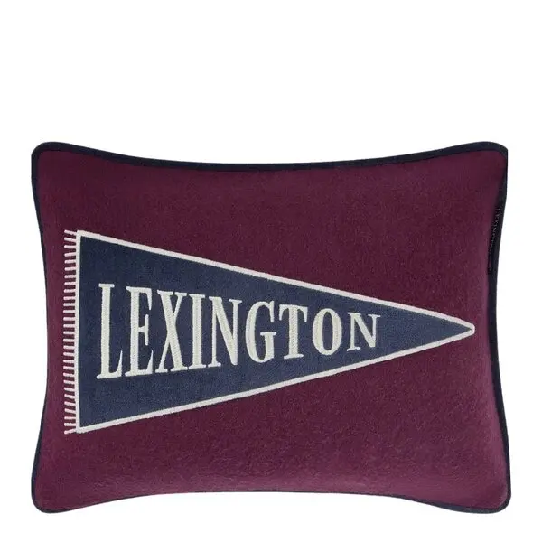 Flag Logo Patch putetrekk ullmix 40x30 cm fig/blue/beige