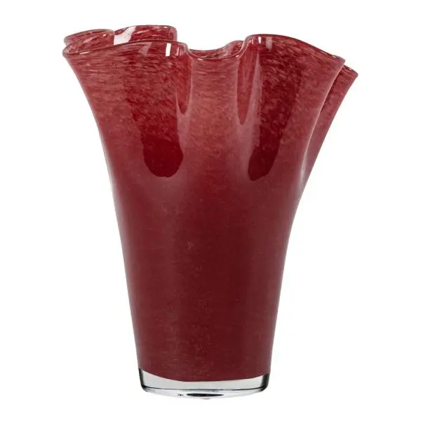 Viva vase 20 cm vinrød
