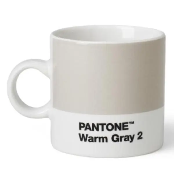 PANTONE espressokopp med hank 12 cl varm grå