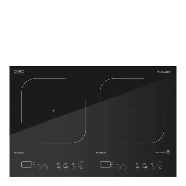 Pro Menu 2800 dobbel induksjonsplate 36x60,5 cm svart
