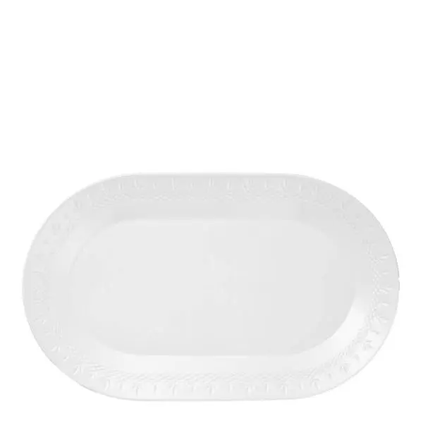 Crispy Porcelain oval serveringsfat 23x38 cm hvit