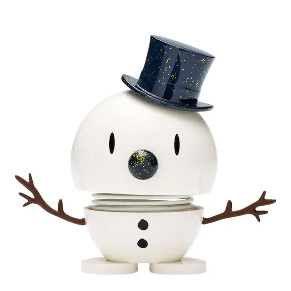 Snowman liten hvit/blå