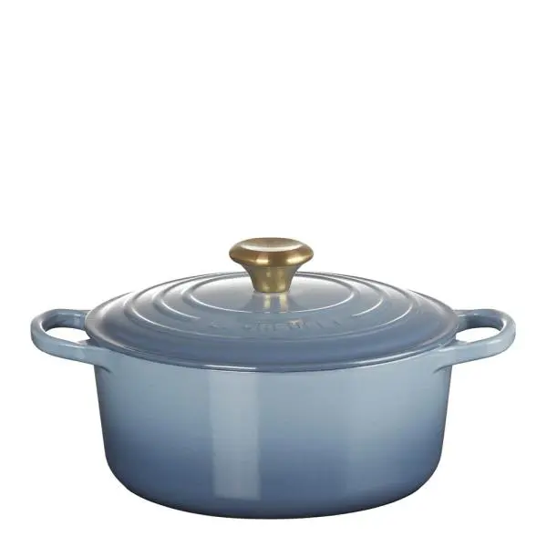Signature rund gryte 4,2L chambray/gull