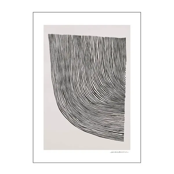 The Poster Club x Leise Dich Abrahamsen poster 50x70 cm curves black
