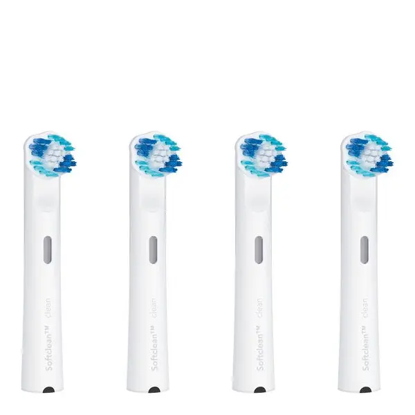 Clean Smile børstehode TBR-4C 4 stk hvit