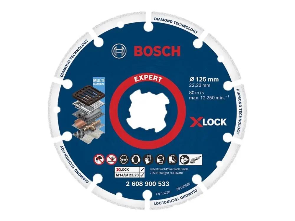 Bosch Expert X-LOCK - Diamantskjæreplate - for metall - 125 mm - X-LOCK - for P/N: 06017C9201
