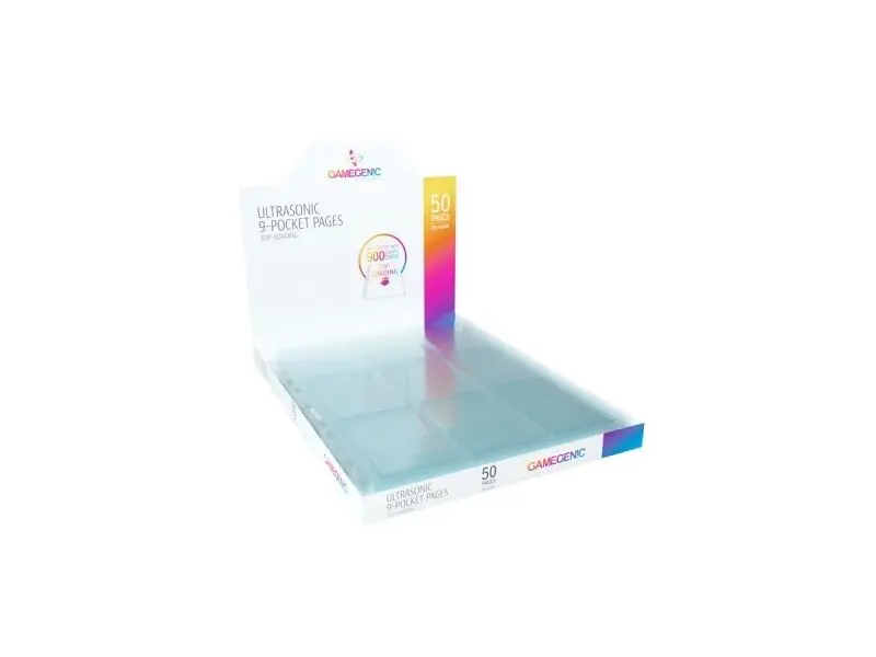 GameGenic Ultrasonic 9-Pocket Pages Topload (50)