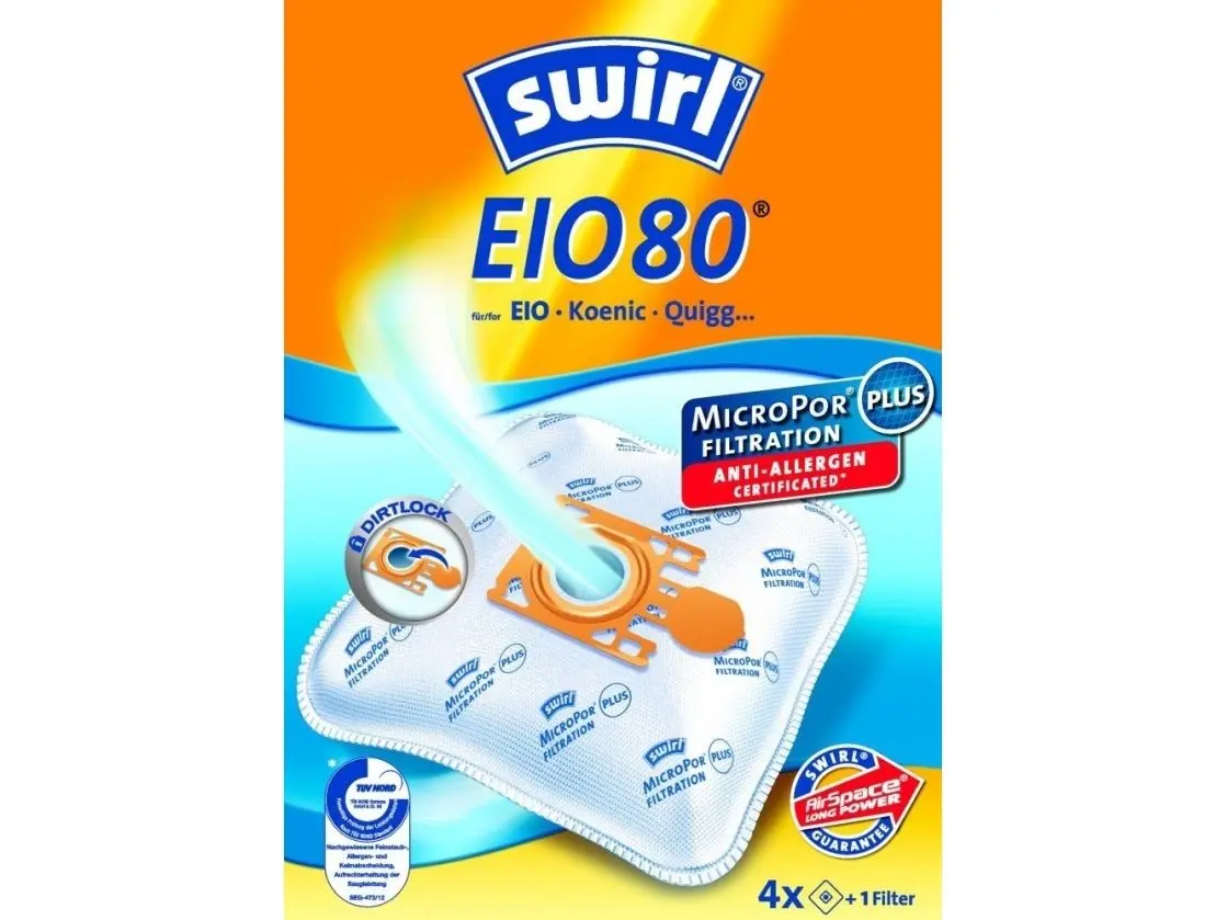 Swirl EIO 80, Oransje, Hvit, EIO BS 80 - 88, 4 stykker, 1 stykker