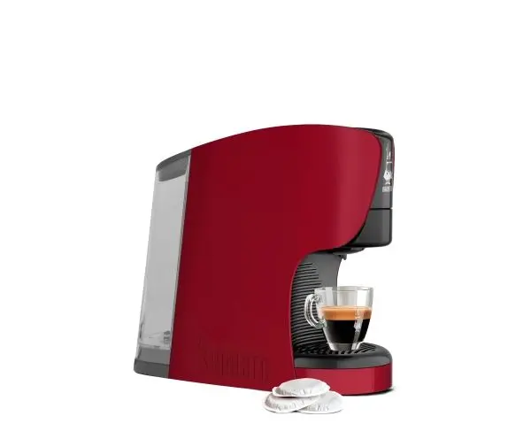 Bialetti 098150531, Pod kaffe maskin, 0,4 l, Kaffe pute, 1450 W, Rød