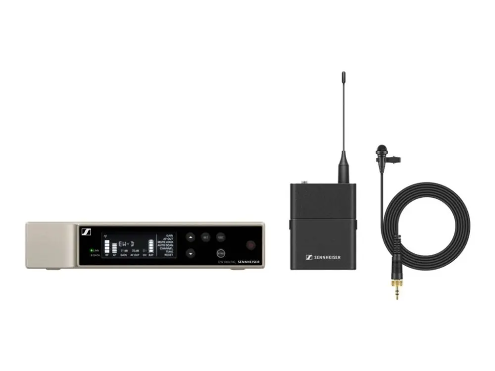 Sennheiser EW-D ME2 SET (U1/5), Headset, Kondensatormikrofon, 3,5 mm, 50 - 18000 Hz, Rackmontert mottaker, Metall