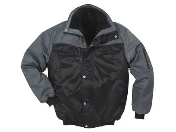 Pilotjakke Icon 100809 sort/grå 3XL