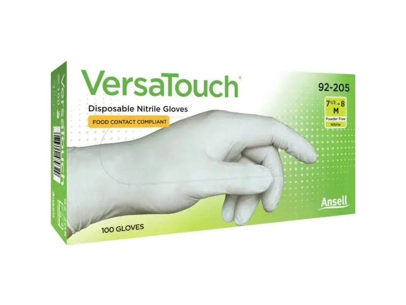 Ansell VersaTouch 92205080 100 stk Nitril Engangshandske Størrelse (handsker): M, 7,5, 8 EN 21420:2020