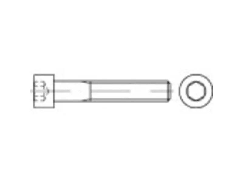 TOOLCRAFT TO-9975552 Cylinderskruer M30 65 mm Indvendig sekskant DIN 912 Stål 10 stk
