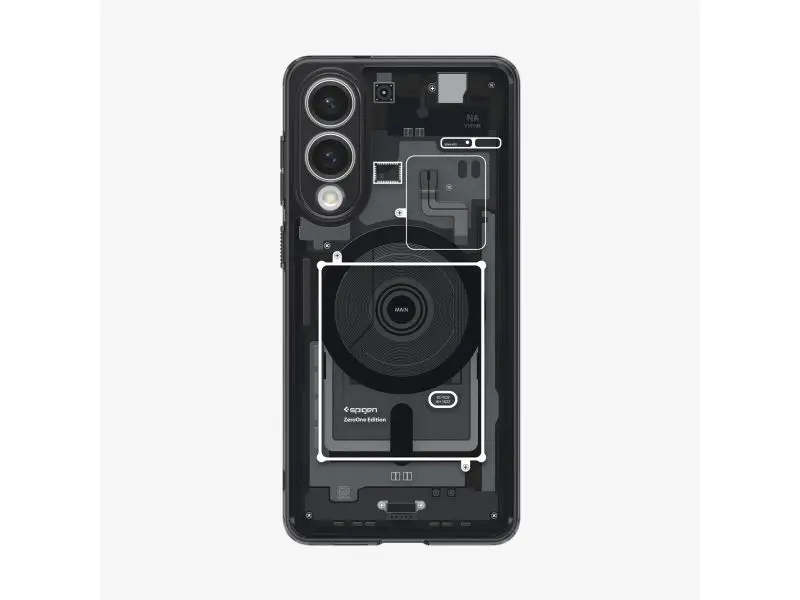 Spigen Ultra Hybrid Zero One (MagFit), deksel, Samsung, Galaxy S25 Edge, 17 cm (6,7"), Sort