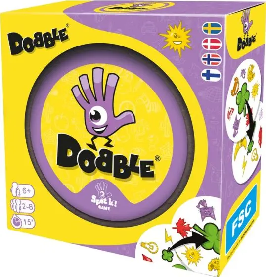 Dobble observasjonsspill - finn matchende motiver først