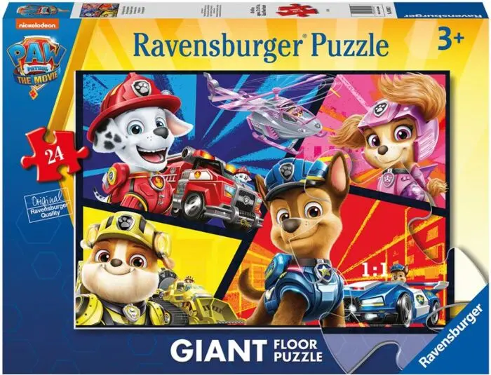Ravensburger PAW Patrol stort gulvpuslespill 24 brikker - Chase, Marshall, Skye og Rubble