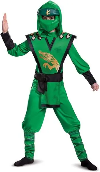 LEGO Ninjago Legacy Lloyd Deluxe kostyme - medium - 7-8 år