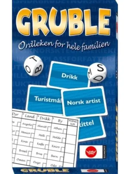 Gruble familiespill - ordleken for hele familien