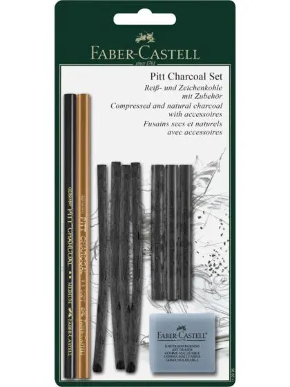 Faber-Castell Pitt kull tegnesett i 10 deler