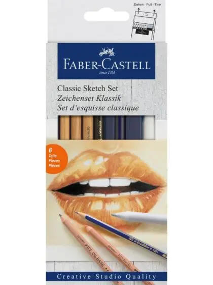 Faber-Castell tegnesett i 6 deler