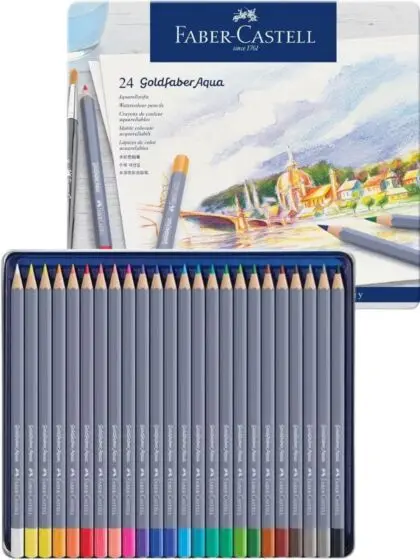Faber-Castell Goldfaber akvarellblyanter - 24 fargeblyanter