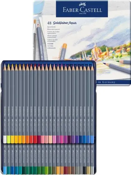 Faber-Castell Goldfaber akvarellblyanter - 48 fargeblyanter
