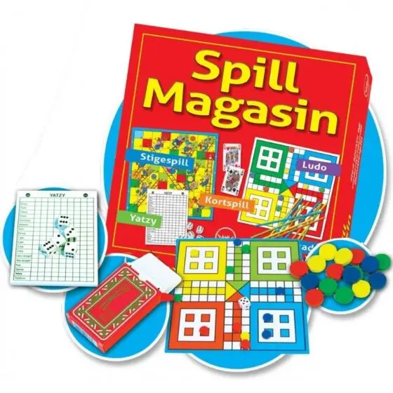 Spillmagasin - med flere kjente og underholdende familiespill
