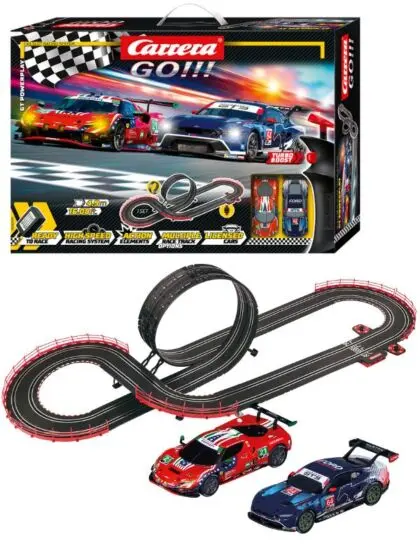 Carrera GO!!! GT Powerplay bilbane – Ferrari vs. Ford Mustang med loop og turbo