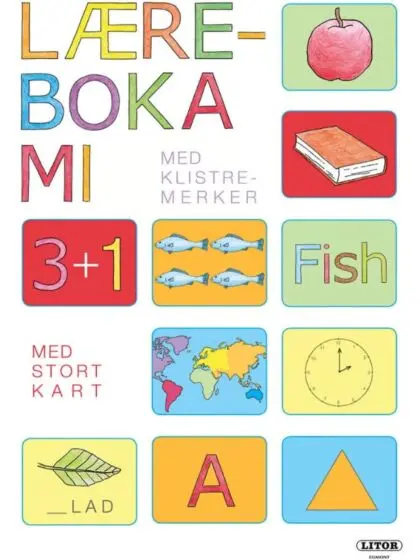 Læreboka mi, lek og lær med klistremerker og utbrettbart kart - aktivitetsbok