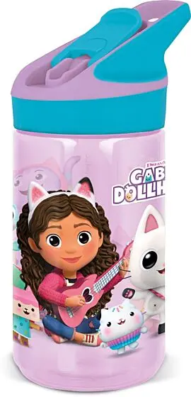 Gabbys dukkehus Tritan Premium drikkeflaske med sugerør - 480 ml