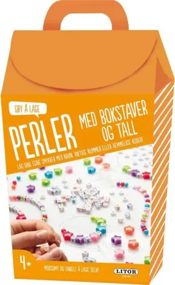 Gøy å lage perler med bokstaver og tall - lag dine egne smykker - hobbyeske