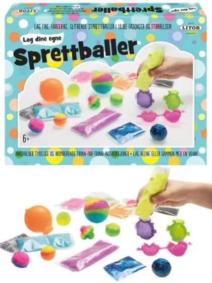 Lag dine egne sprettballer - hobbysett