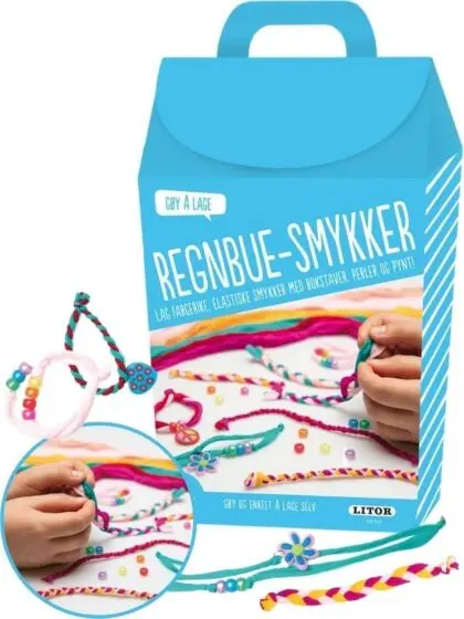 Gøy å lage regnbue-smykker - lag dine egne fargerike smykker - hobbyeske