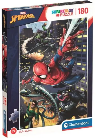Clementoni SpiderMan puslespill - 180 brikker 