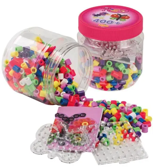 Hama Maxi rosa boks - 400 Maxi perler og 2 perlebrett