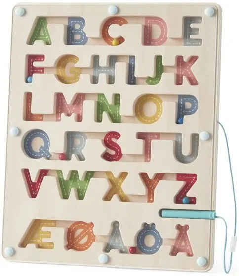 EduFun ABC Magnetlabyrint i tre - lær bokstavenes form
