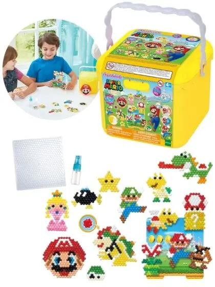 Aquabeads Creation Cube Nintendo Super Mario - med 2500 vannperler i 30 ulike farger
